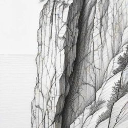 Cliff Drawing Art Sketch Image