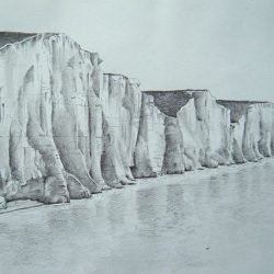 Cliff Drawing Intricate Artwork