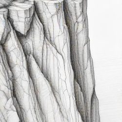 Cliff Drawing Sketch Photo