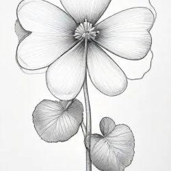 Clover Drawing Art Sketch Image