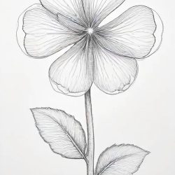 Clover Drawing Sketch Photo