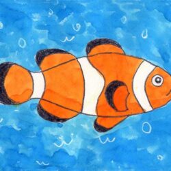 Clownfish Drawing Art