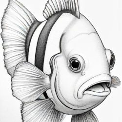 Clownfish Drawing Sketch Picture