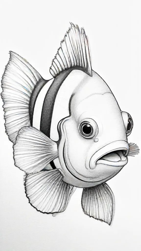 Clownfish Drawing Sketch Picture