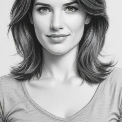 Cobie Smulders Drawing Art Sketch Image