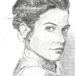 Cobie Smulders Drawing Creative Style