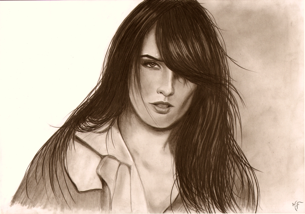 Cobie Smulders Drawing Modern Sketch