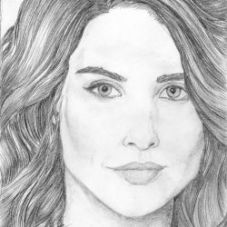 Cobie Smulders Drawing Realistic Sketch