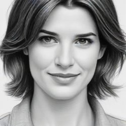 Cobie Smulders Drawing Sketch Image