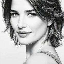 Cobie Smulders Drawing Sketch Photo