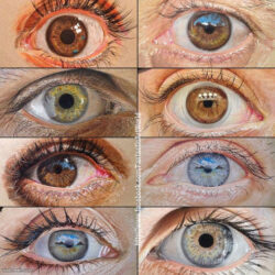 Color Eye Drawing Art