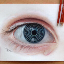 Color Eye Drawing Beautiful Artwork