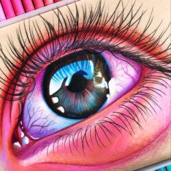 Color Eye Drawing Hand Drawn Sketch