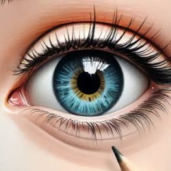 Color Eye Drawing Sketch Photo