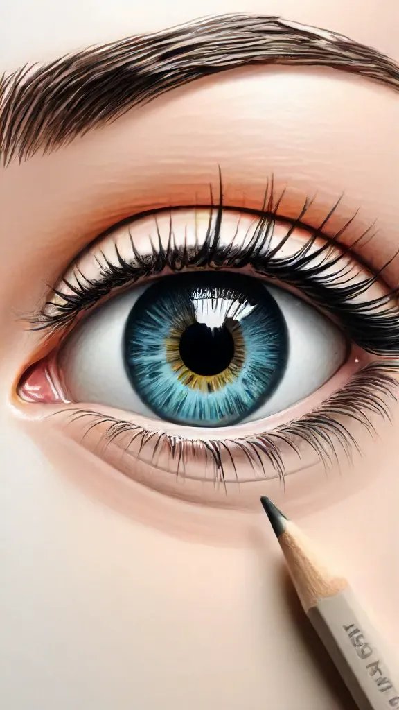 Color Eye Drawing Sketch Photo