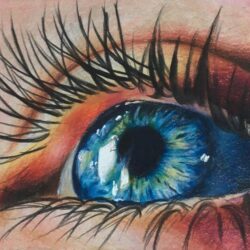 Color Eye Drawing Stunning Sketch