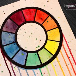 Color Wheel Drawing Hand drawn