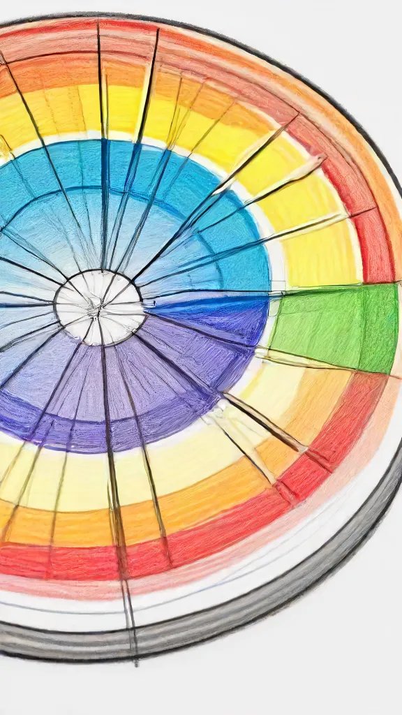 Color Wheel Drawing Sketch Photo