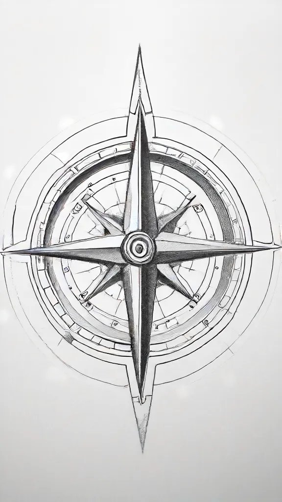 Compass Drawing Art Sketch Image