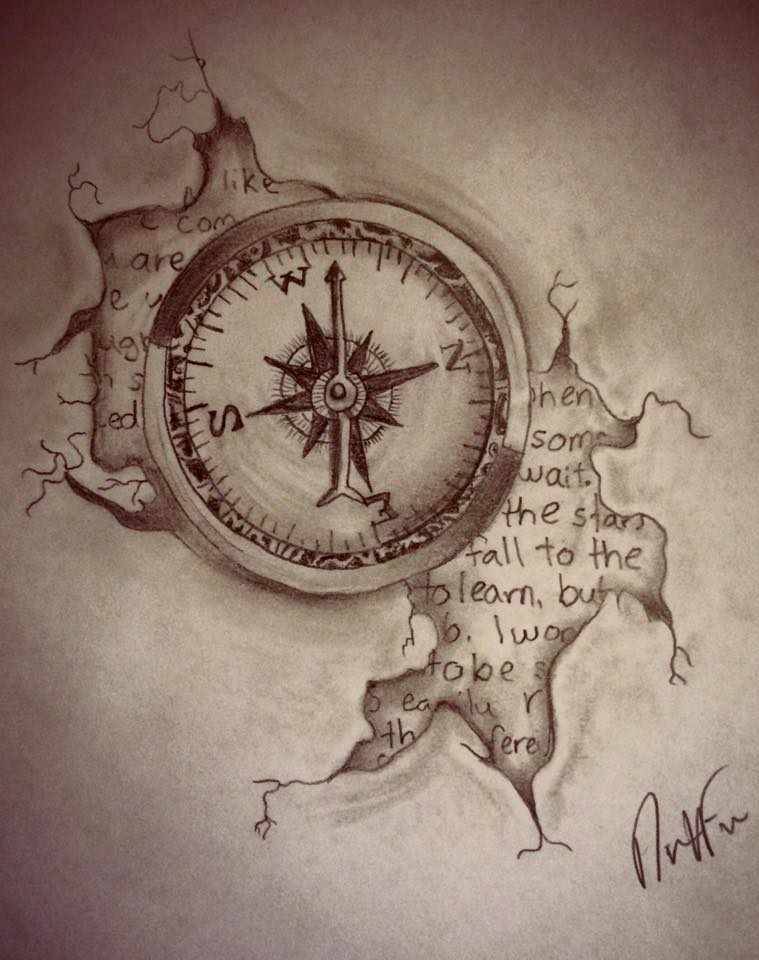 Compass Drawing Artistic Sketching