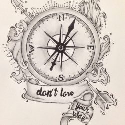 Compass Drawing Intricate Artwork