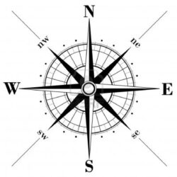 Compass Rose Drawing Fine Art