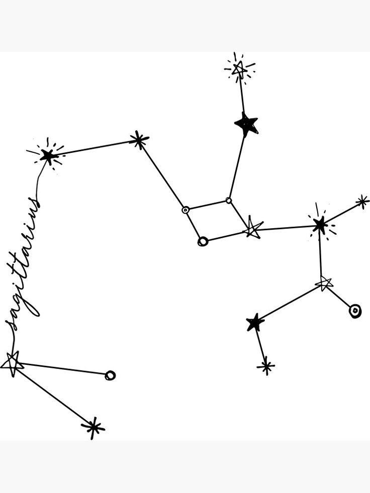 Constellation Drawing Modern Sketch