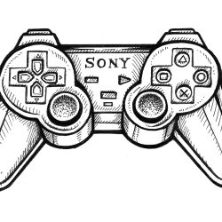 Controller Drawing Fine Art