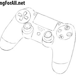 Controller Drawing Stunning Sketch