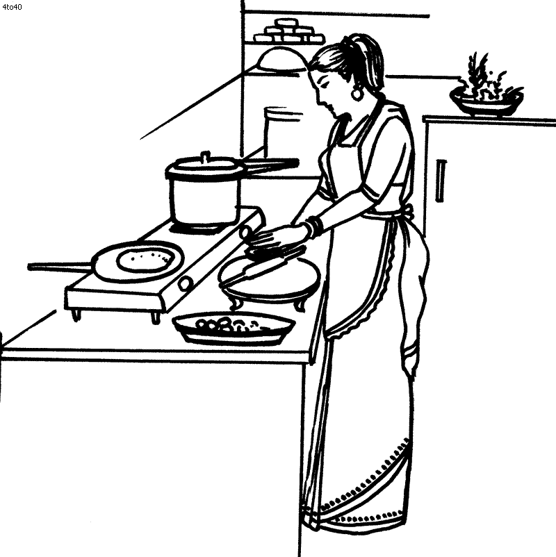 Cook Drawing Art