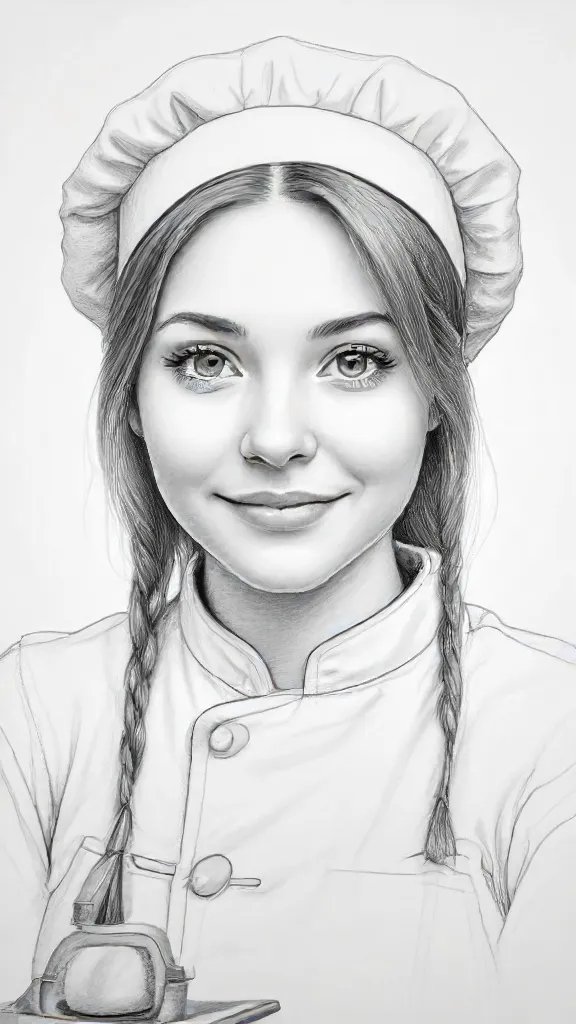 Cook Drawing Sketch Photo