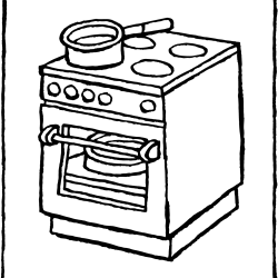 Cooker Drawing Art