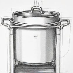 Cooker Drawing Art Sketch Image