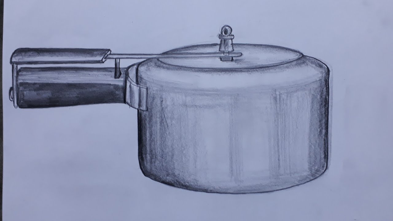 Cooker Drawing Artistic Sketching