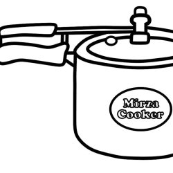 Cooker Drawing Realistic Sketch