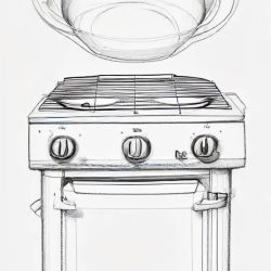 Cooker Drawing Sketch Photo