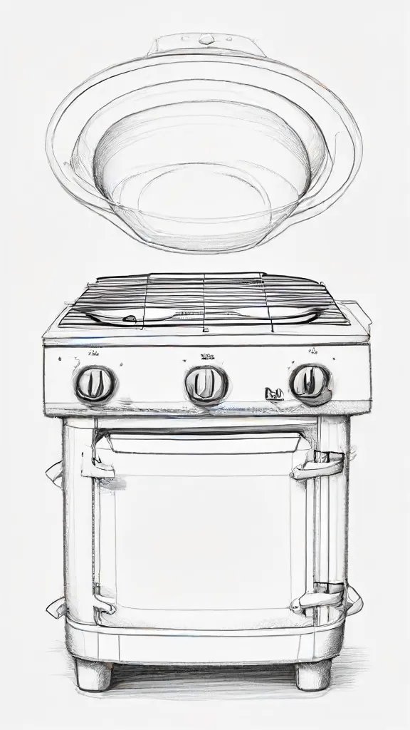 Cooker Drawing Sketch Photo