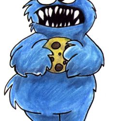 Cookie Monster Drawing