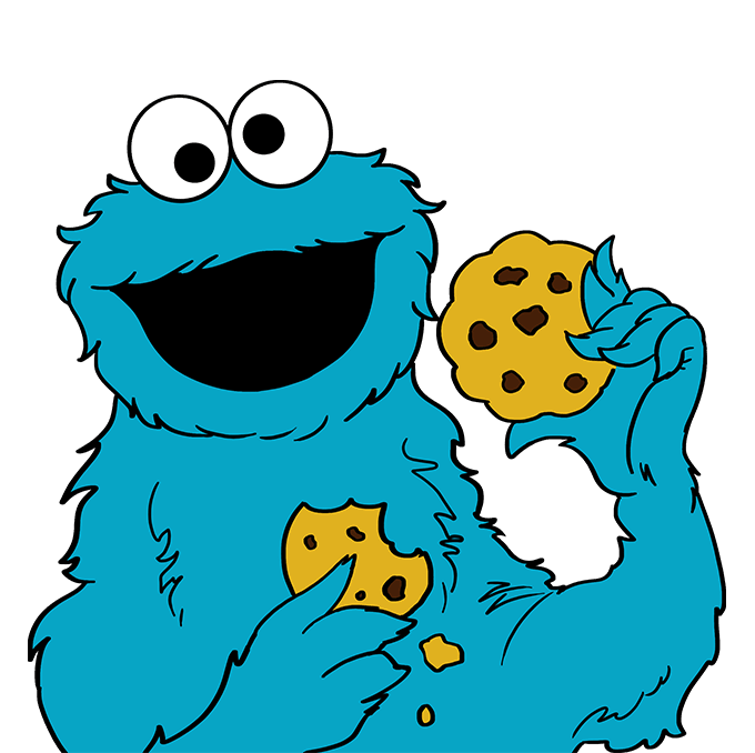 Cookie Monster Drawing Stunning Sketch