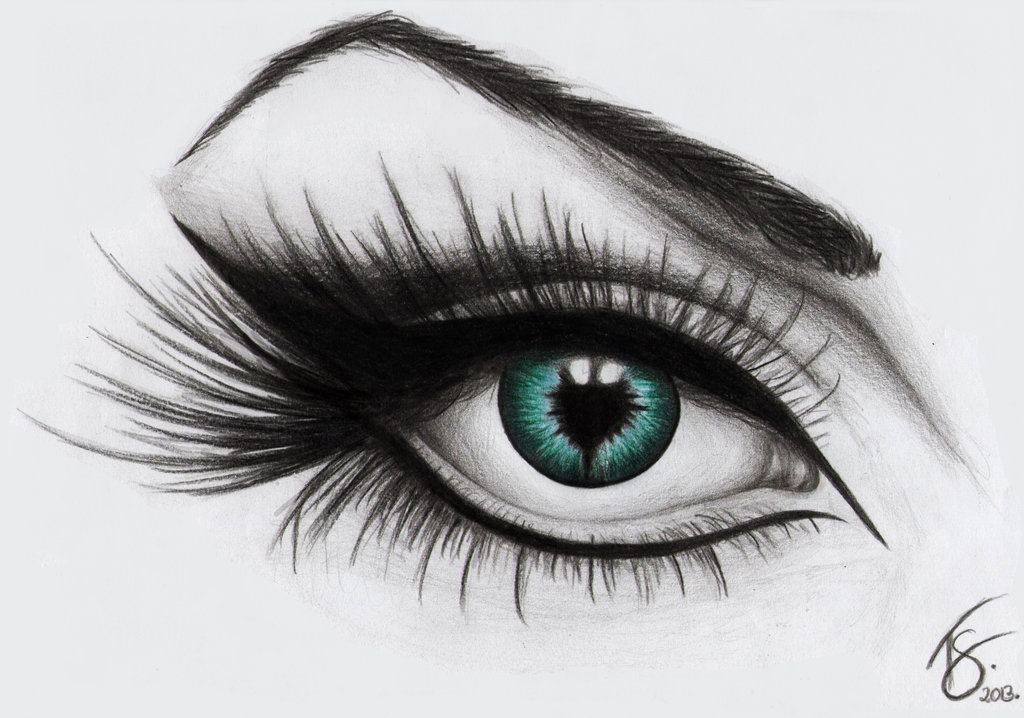 Cool Eyes Drawing Artistic Sketching