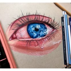 Cool Eyes Drawing Fine Art