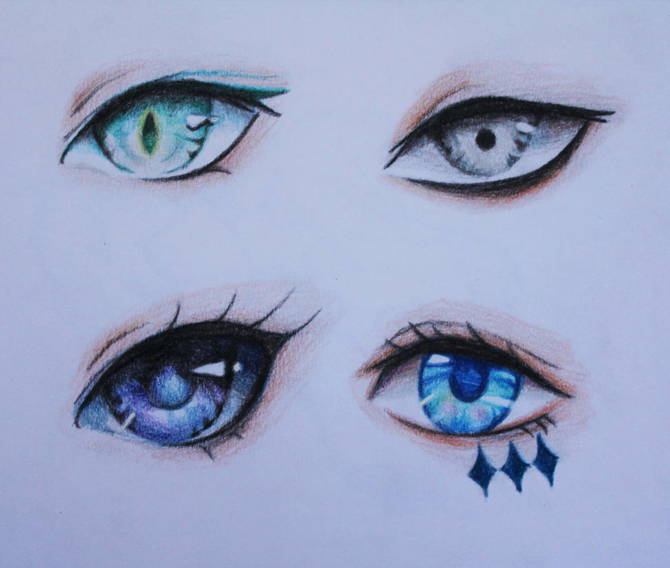 Cool Eyes Drawing Intricate Artwork