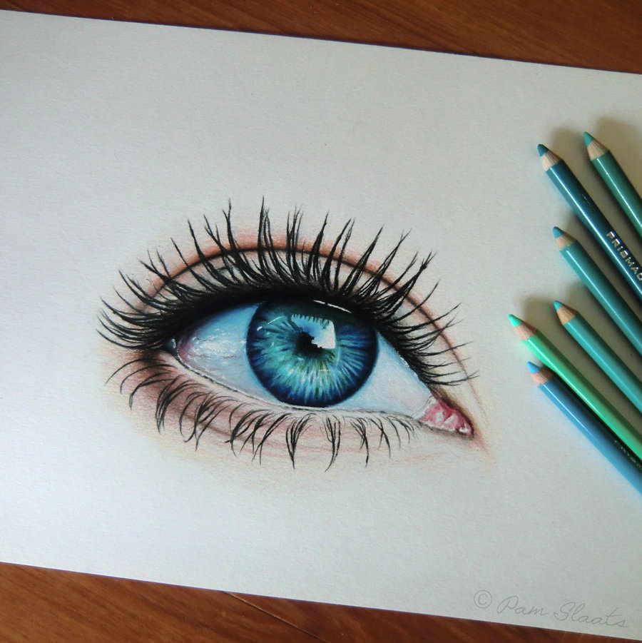 Cool Eyes Drawing Modern Sketch