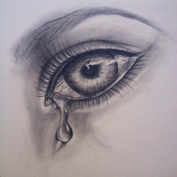 Cool Eyes Drawing Realistic Sketch