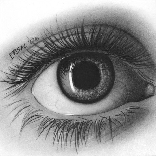 Cool Eyes Drawing Stunning Sketch
