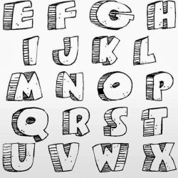 Cool Letters Drawing Intricate Artwork