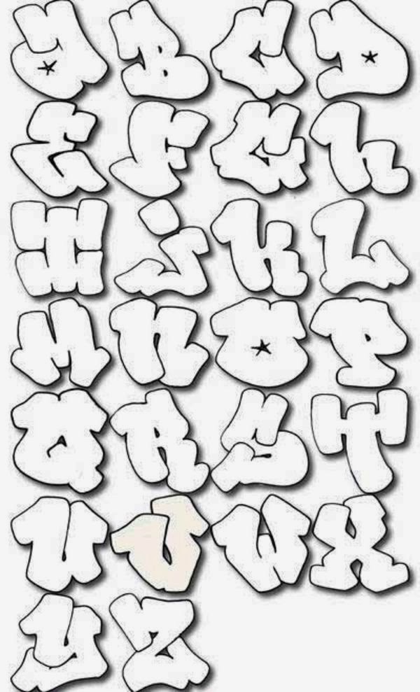 Cool Letters Drawing Modern Sketch