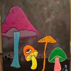 Cool Mushroom Drawing Art