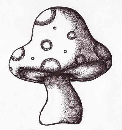 Mushroom Coloring Page | Easy Drawing Guides