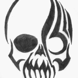 Cool Skull Drawing Art